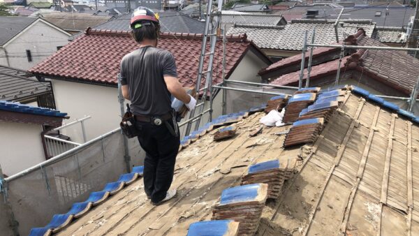 瓦屋根から金属屋根に葺き替え｜柏市中原