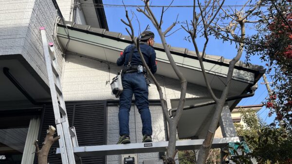 破風板補修、板金巻き工事｜柏市逆井